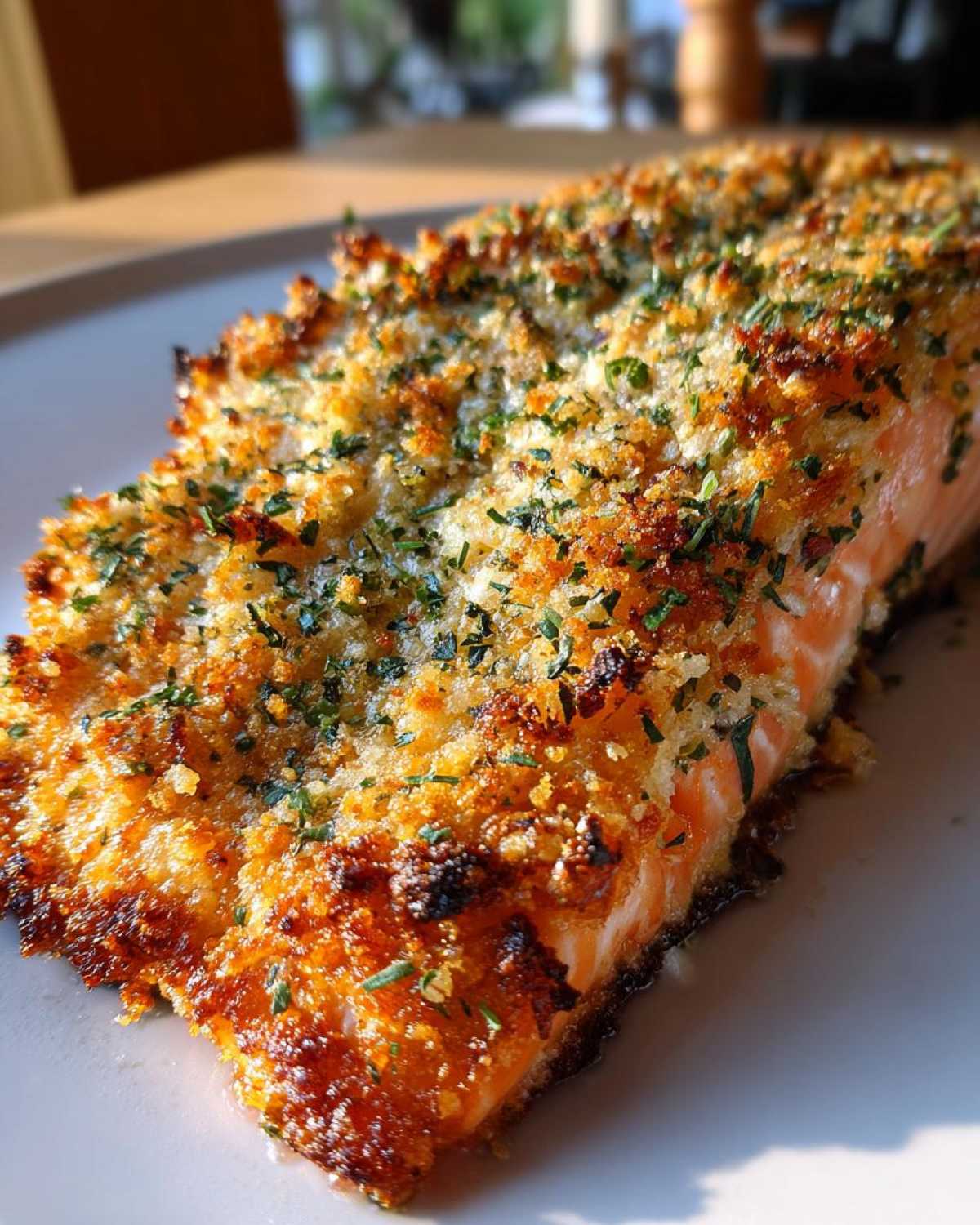 Crispy Parmesan Crusted Baked Salmon - detail 2