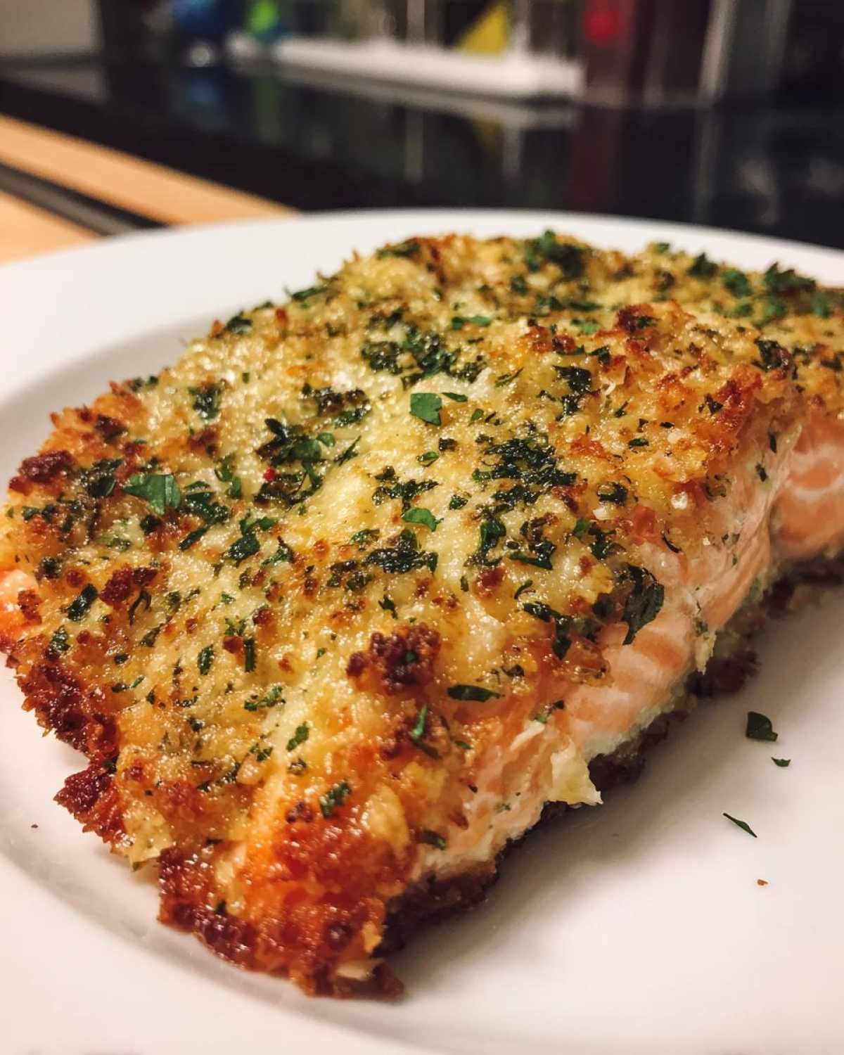 Crispy Parmesan Crusted Baked Salmon - detail 3