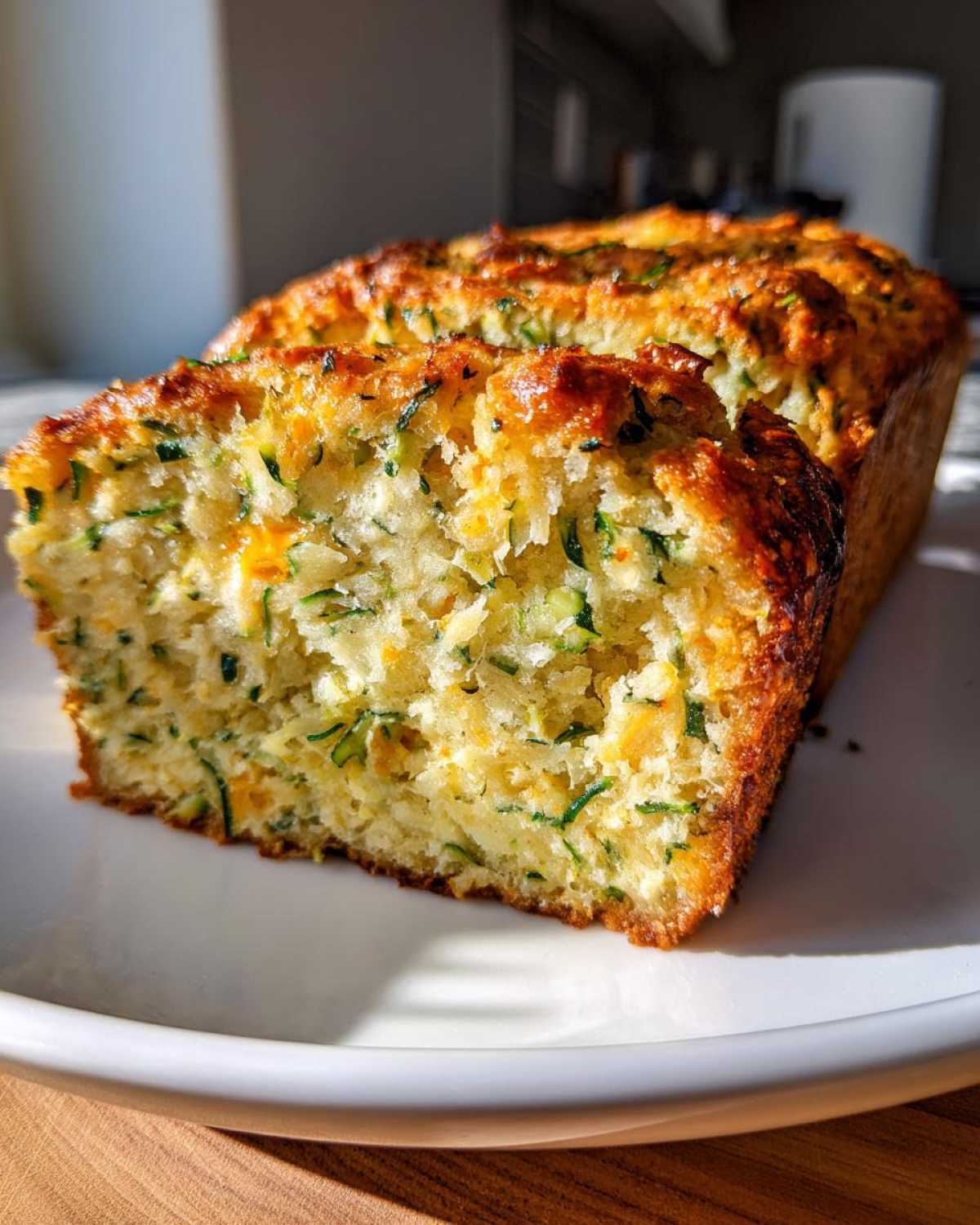 Easy Zucchini Cheddar Herb Bread - detail 2