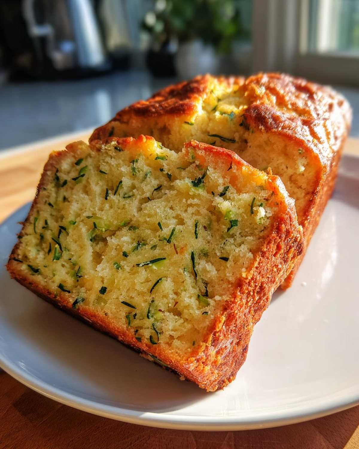 Easy Zucchini Cheddar Herb Bread - detail 3