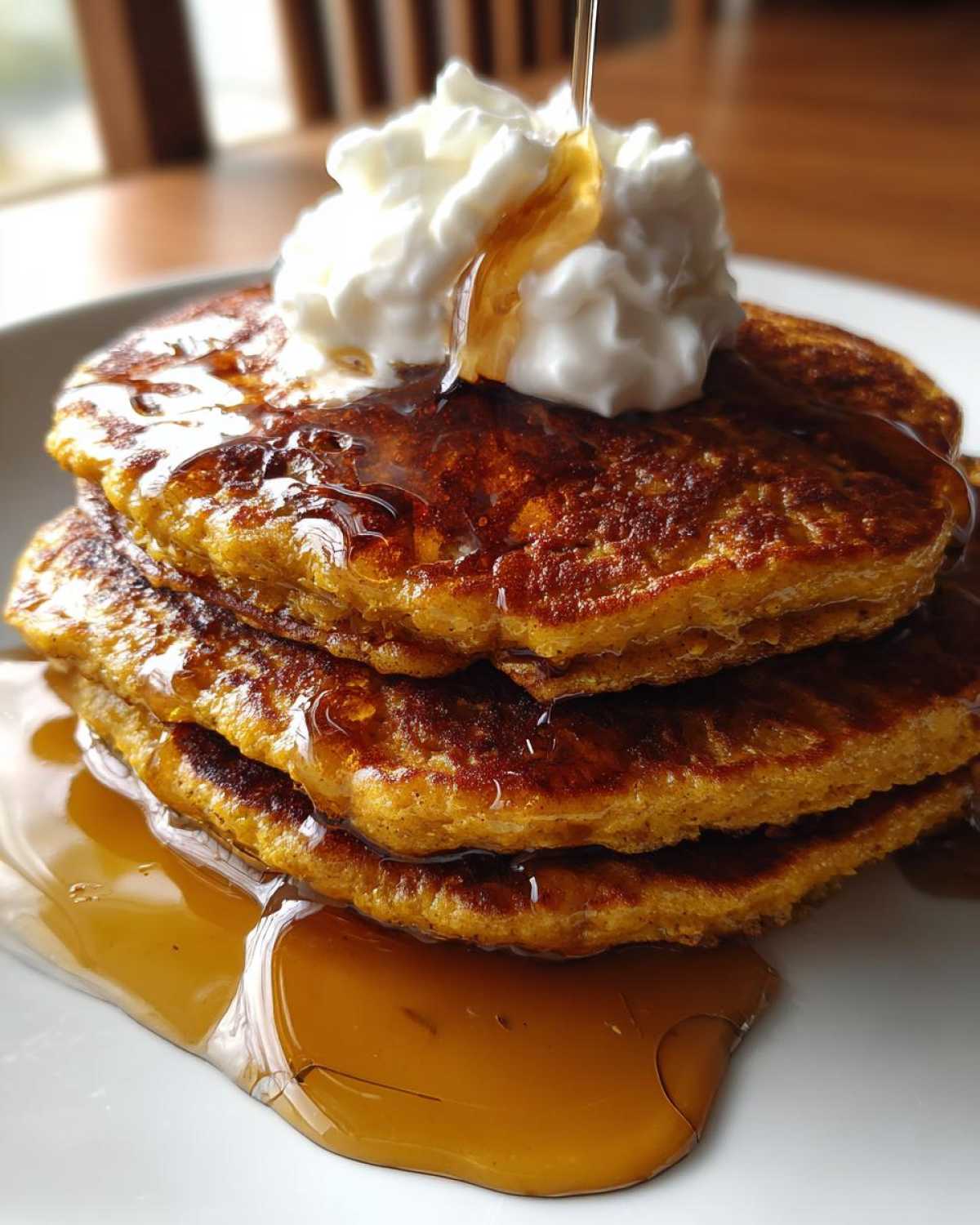 Fluffy Pumpkin Pancakes - detail 2