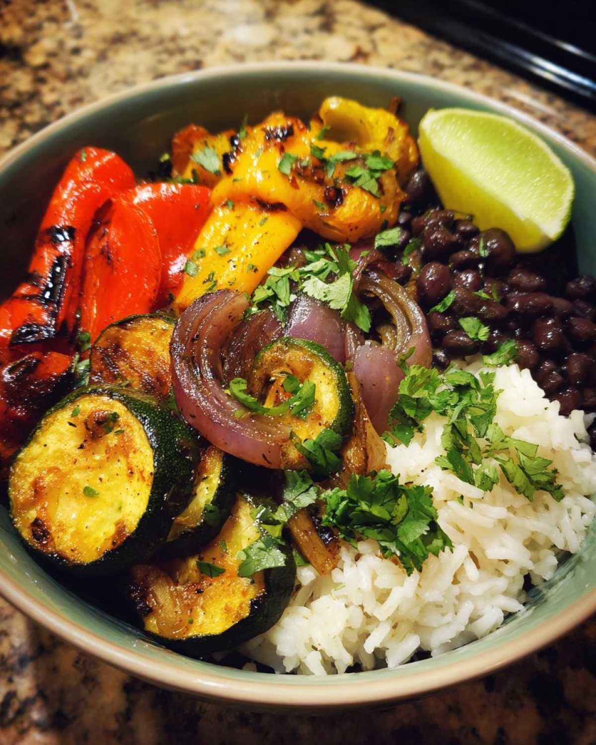Grilled Veggie Burrito Bowl (Meatless & Satisfying) - detail 1
