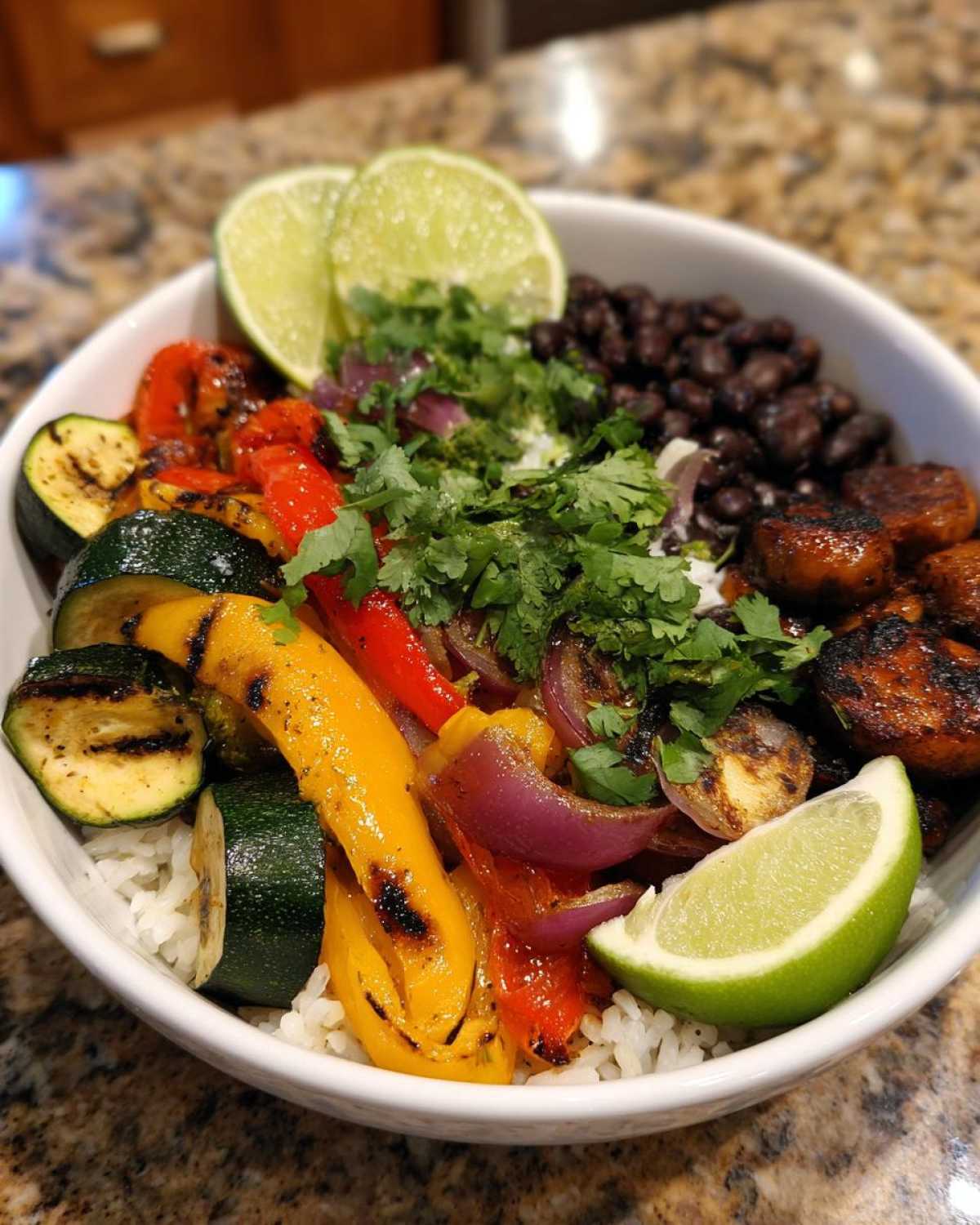 Grilled Veggie Burrito Bowl (Meatless & Satisfying) - detail 2