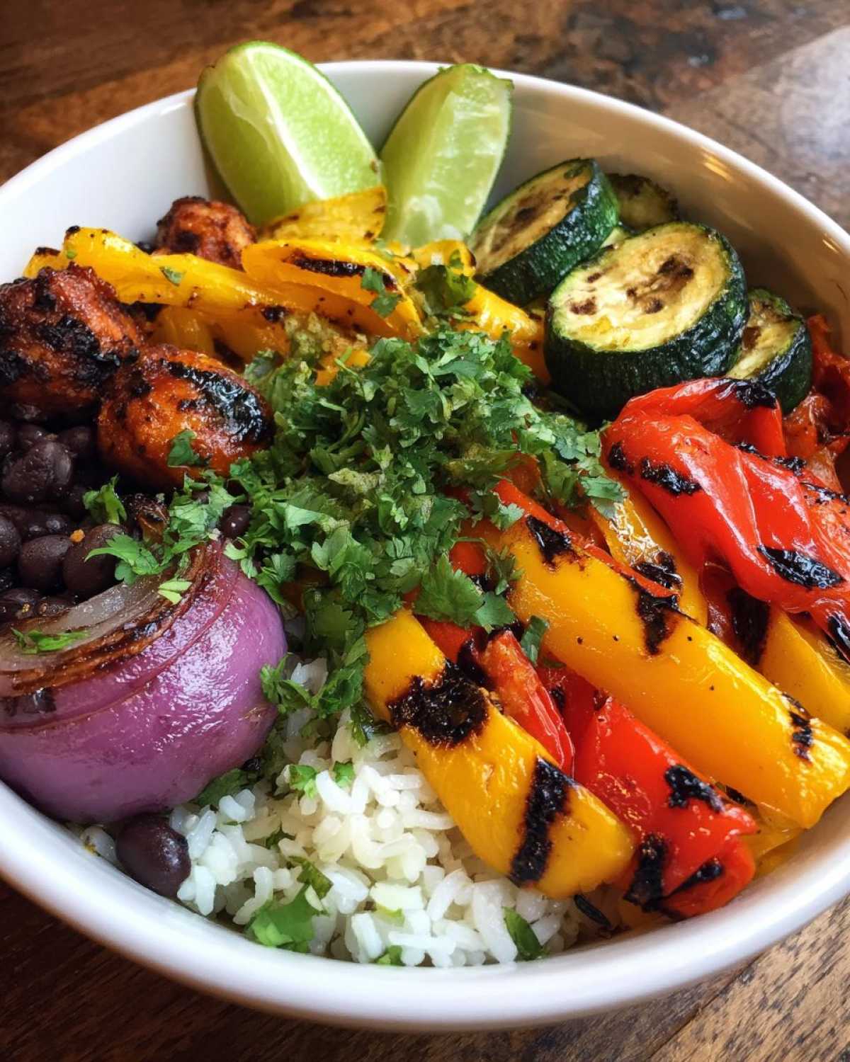 Grilled Veggie Burrito Bowl (Meatless & Satisfying) - detail 3