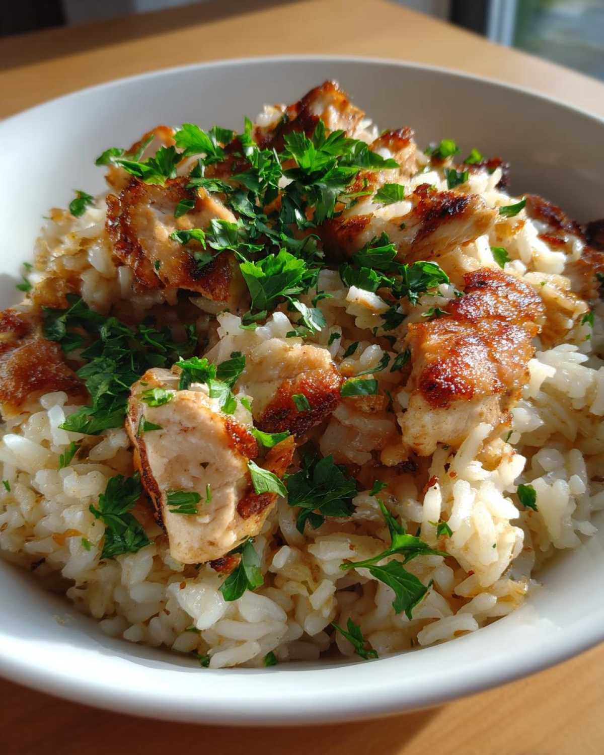 High-Protein Garlic Chicken Rice - detail 4