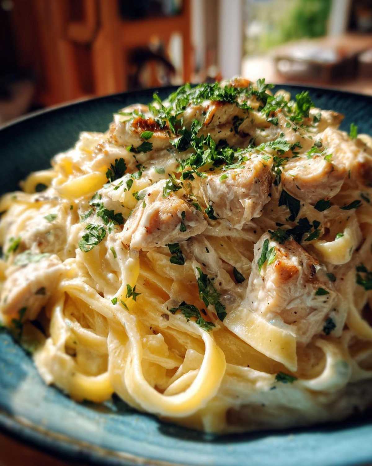 Homemade Chicken Alfredo Pasta - detail 3