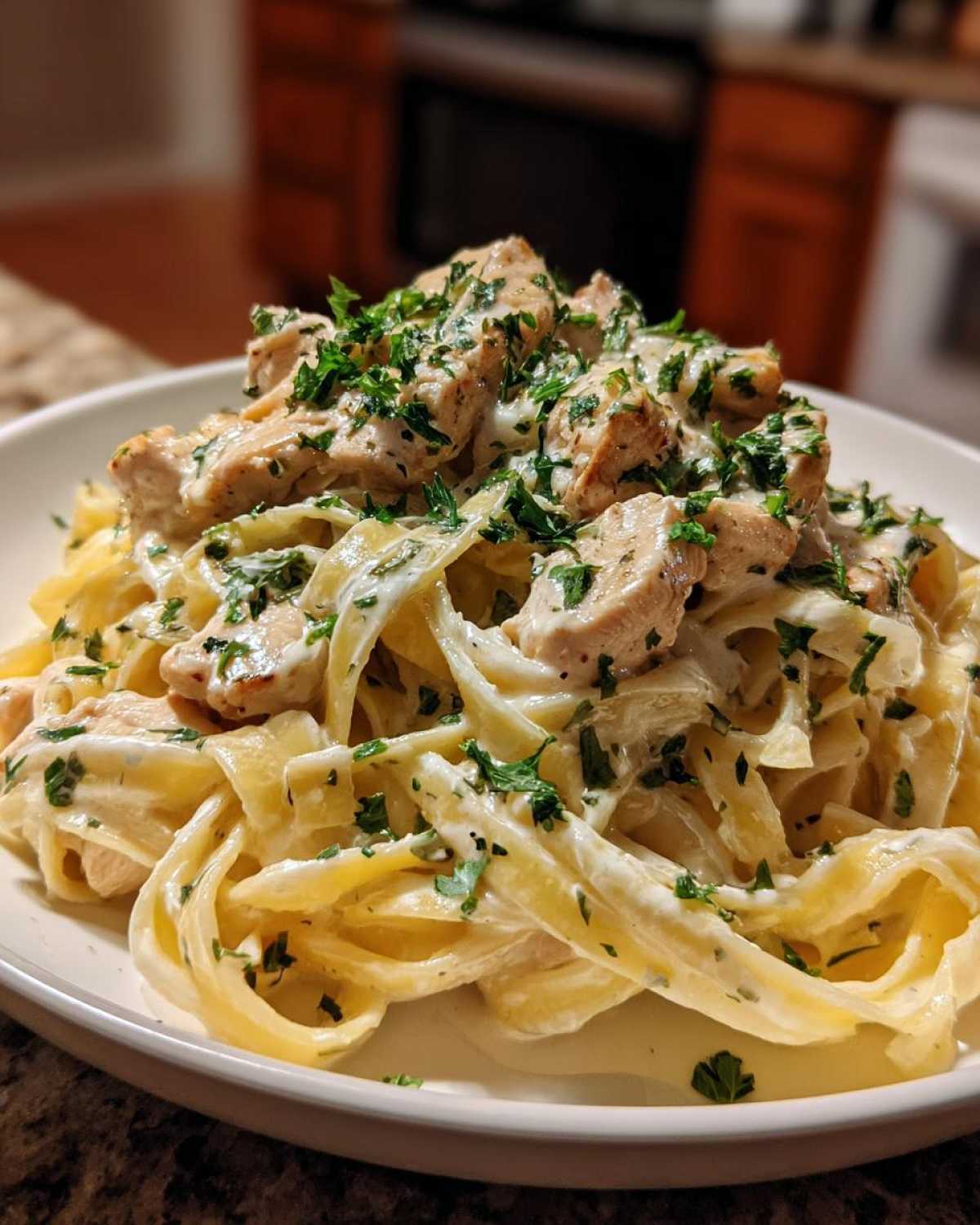 Homemade Chicken Alfredo Pasta - detail 4