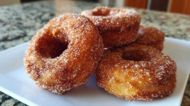 Homemade Cinnamon Sugar Donuts