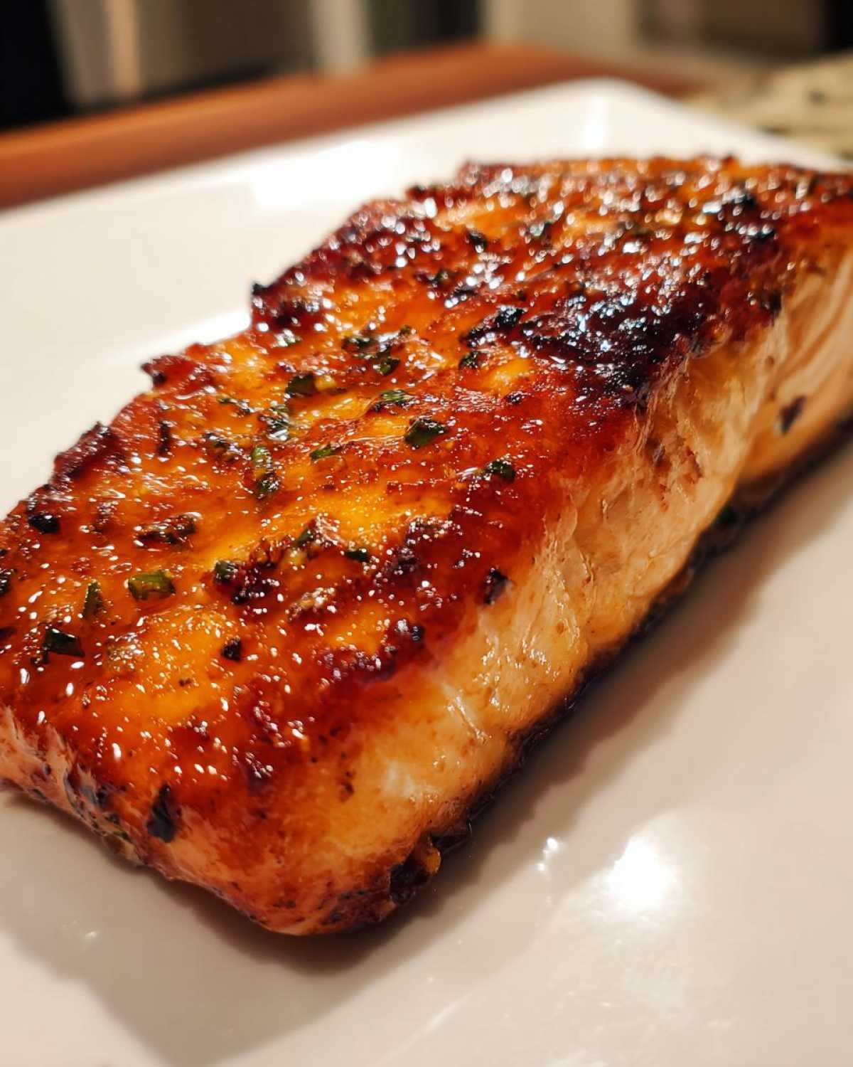 Honey Garlic Glazed Salmon - detail 2