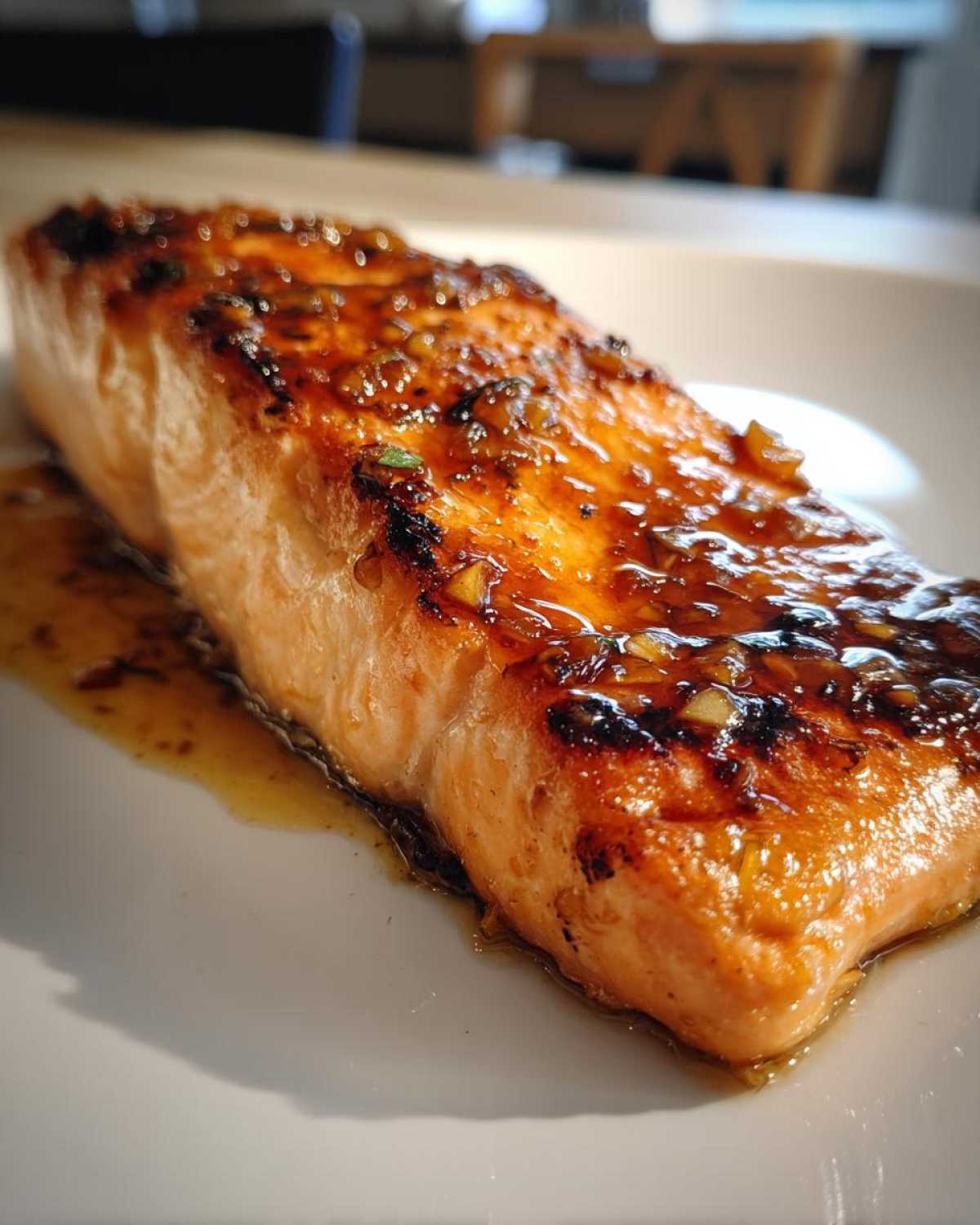 Honey Garlic Glazed Salmon - detail 3