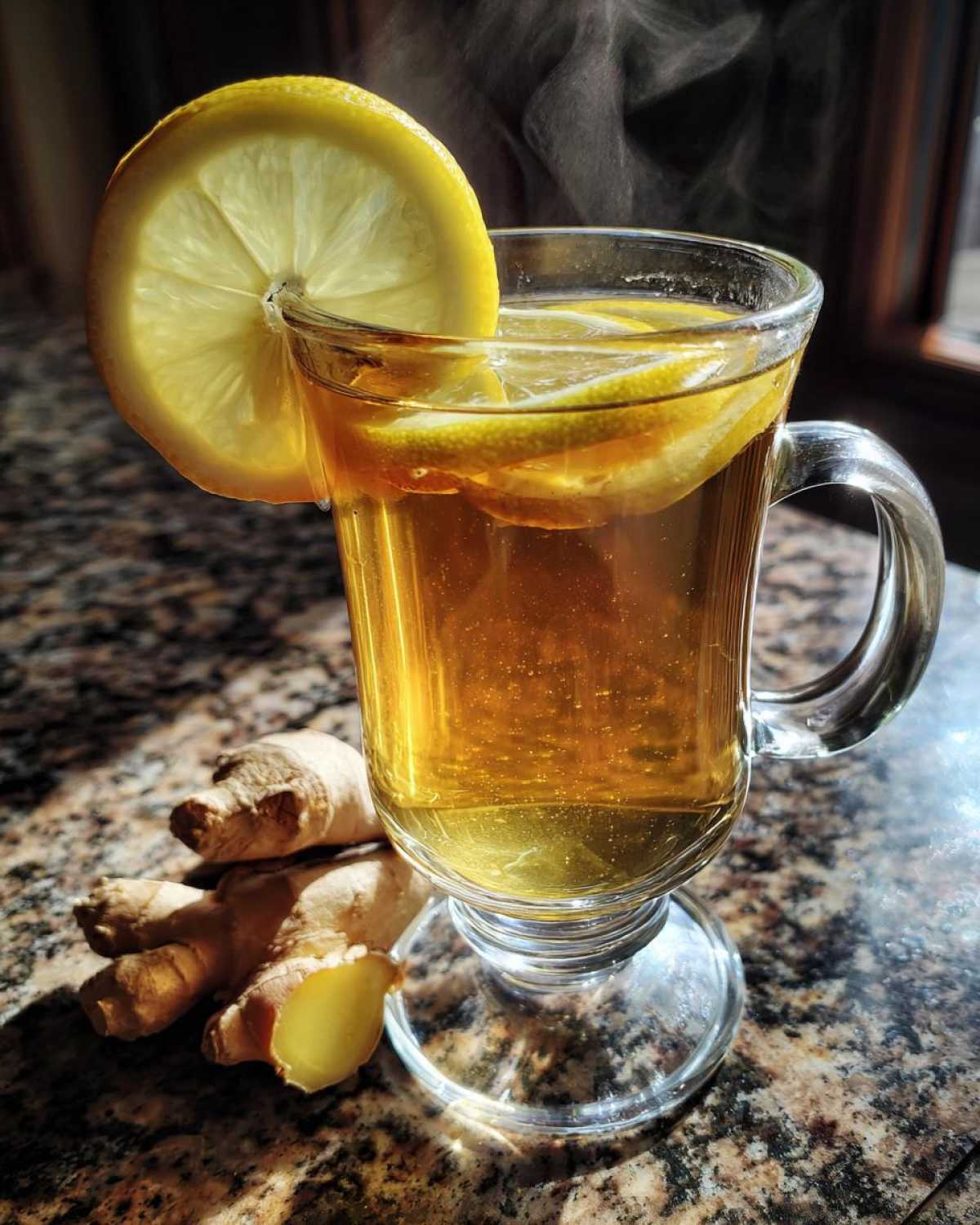 Honey Lemon Ginger Tea (Cozy Cold Remedy) - detail 2