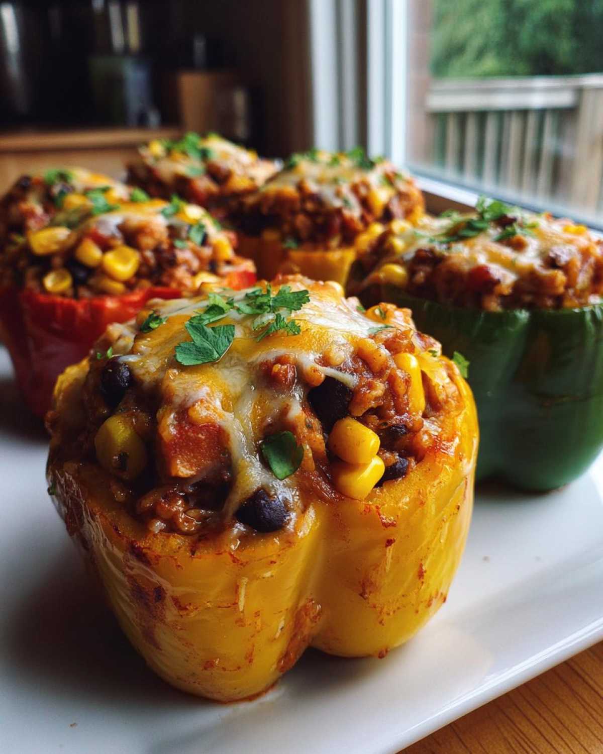Mexican-Style Stuffed Bell Peppers (Healthy & Filling) - detail 1