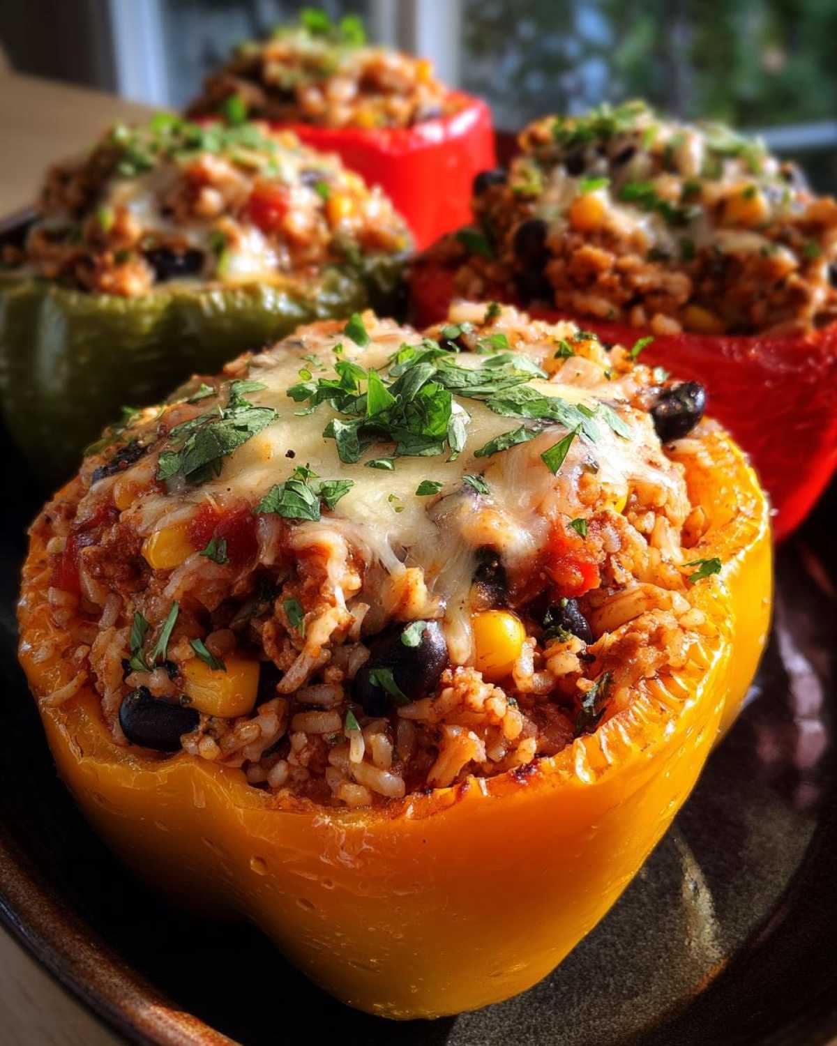 Mexican-Style Stuffed Bell Peppers (Healthy & Filling) - detail 2