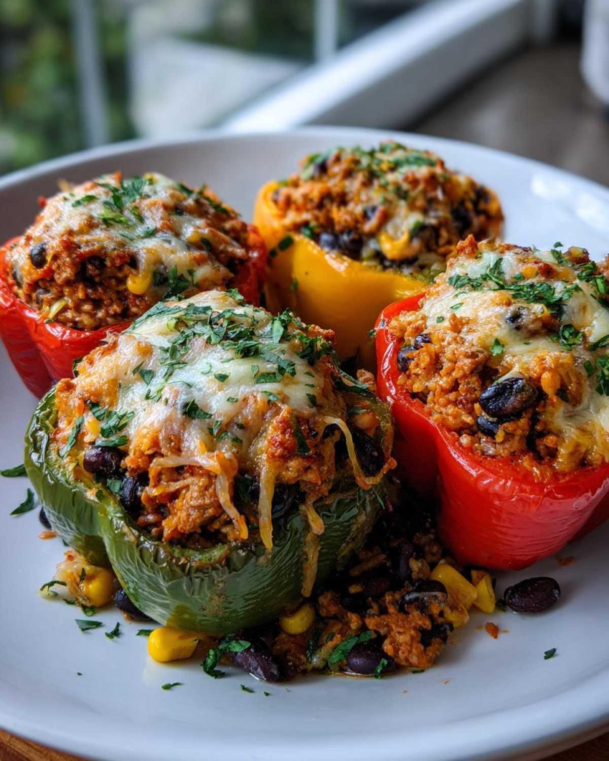 Mexican-Style Stuffed Bell Peppers (Healthy & Filling) - detail 3
