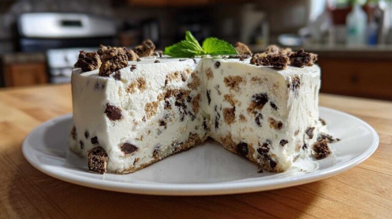 Perfect Mint Chocolate Chip Ice Cream Cake: 1 Glorious Recipe Mint Chocolate Chip Ice Cream Cake (No-Churn Recipe)