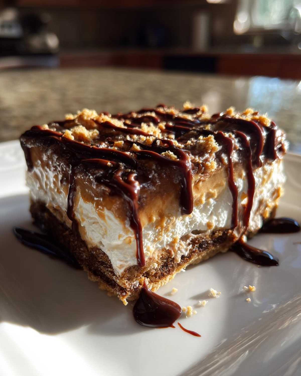 No-Bake Chocolate Peanut Butter Lasagna - detail 2