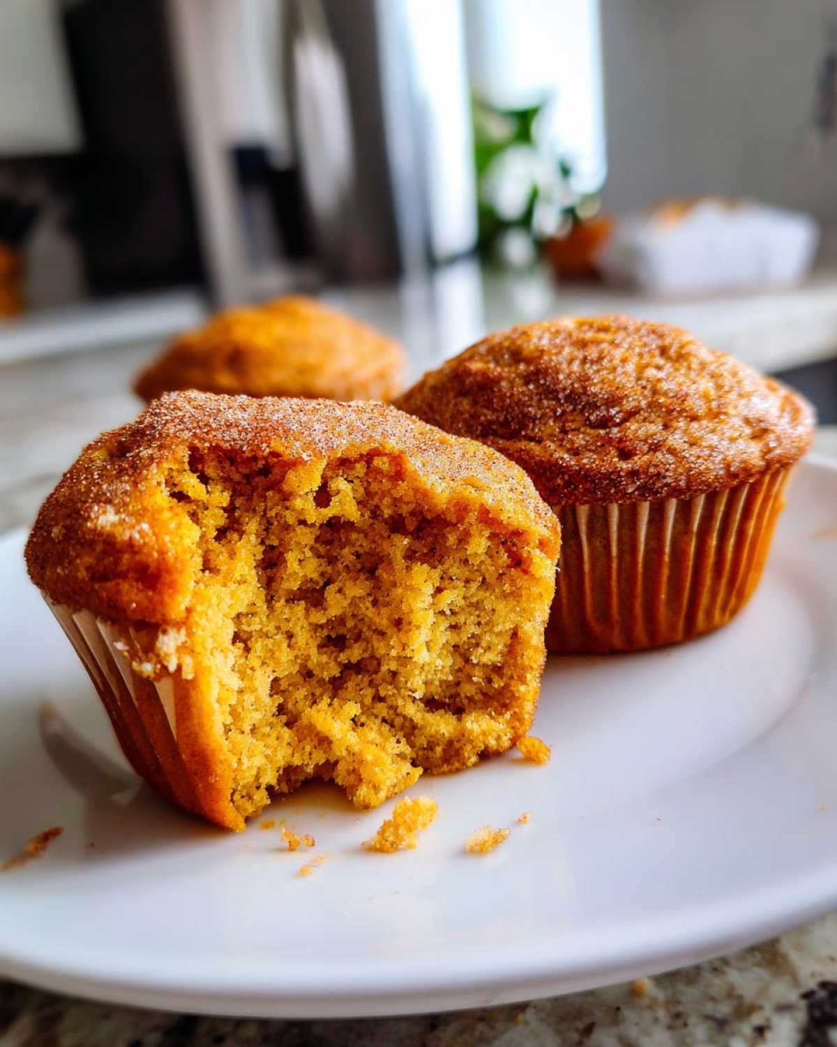 Pumpkin Muffins with Greek Yogurt - detail 1