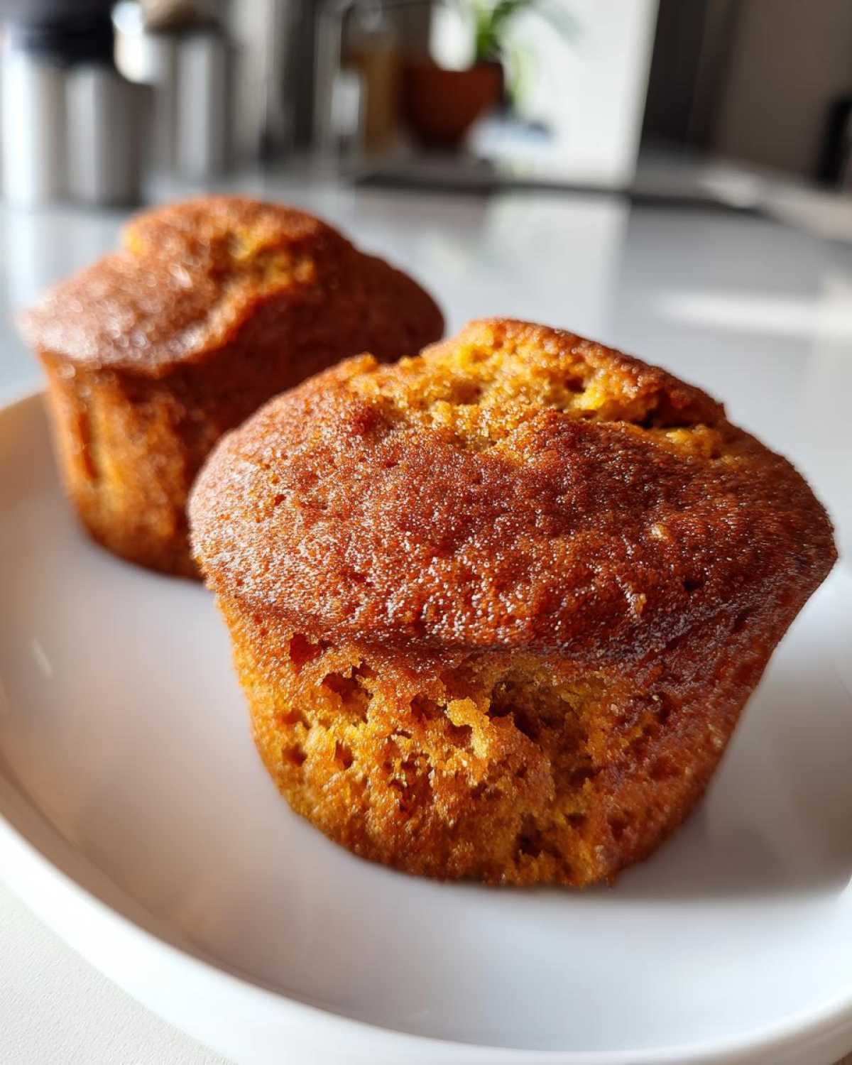 Pumpkin Muffins with Greek Yogurt - detail 2