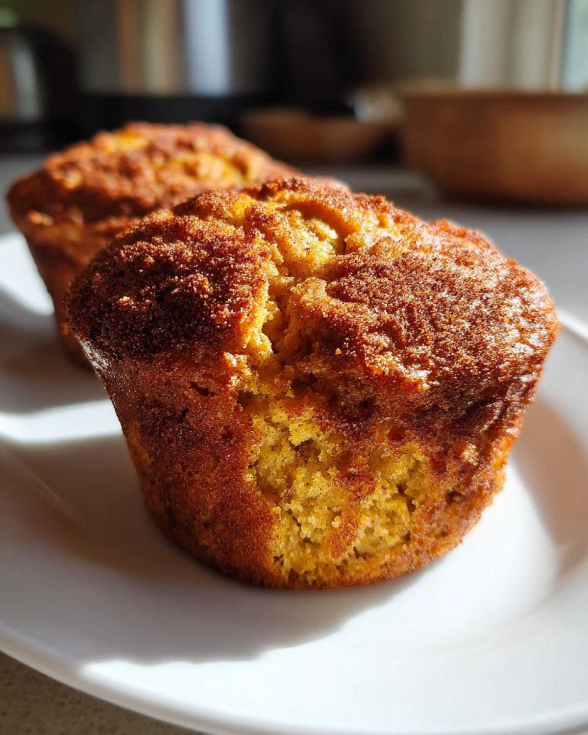 Pumpkin Muffins with Greek Yogurt - detail 3