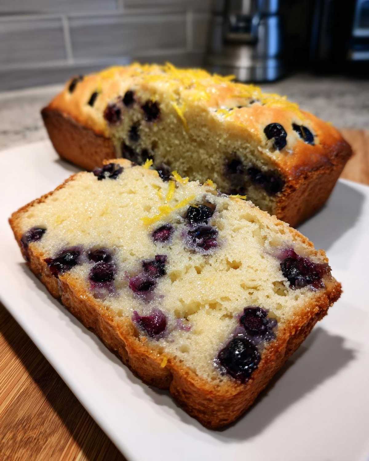 Quick & Easy Lemon Blueberry Bread - detail 1