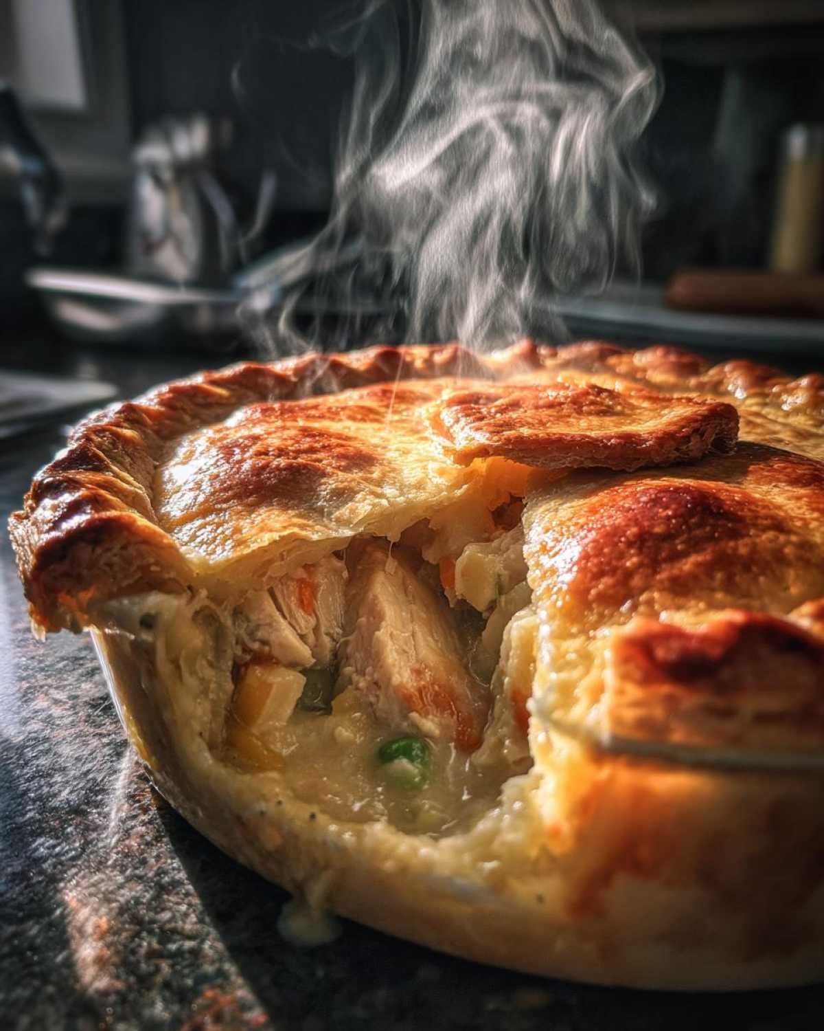 Rotisserie Chicken Pot Pie (Shortcut Comfort Food) - detail 3