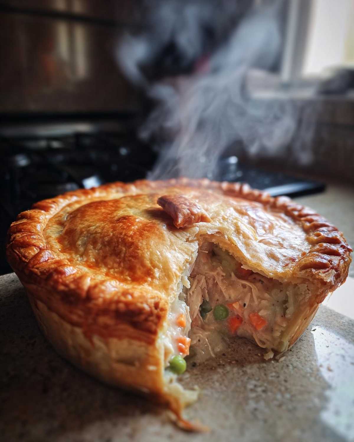 Rotisserie Chicken Pot Pie (Shortcut Comfort Food) - detail 4