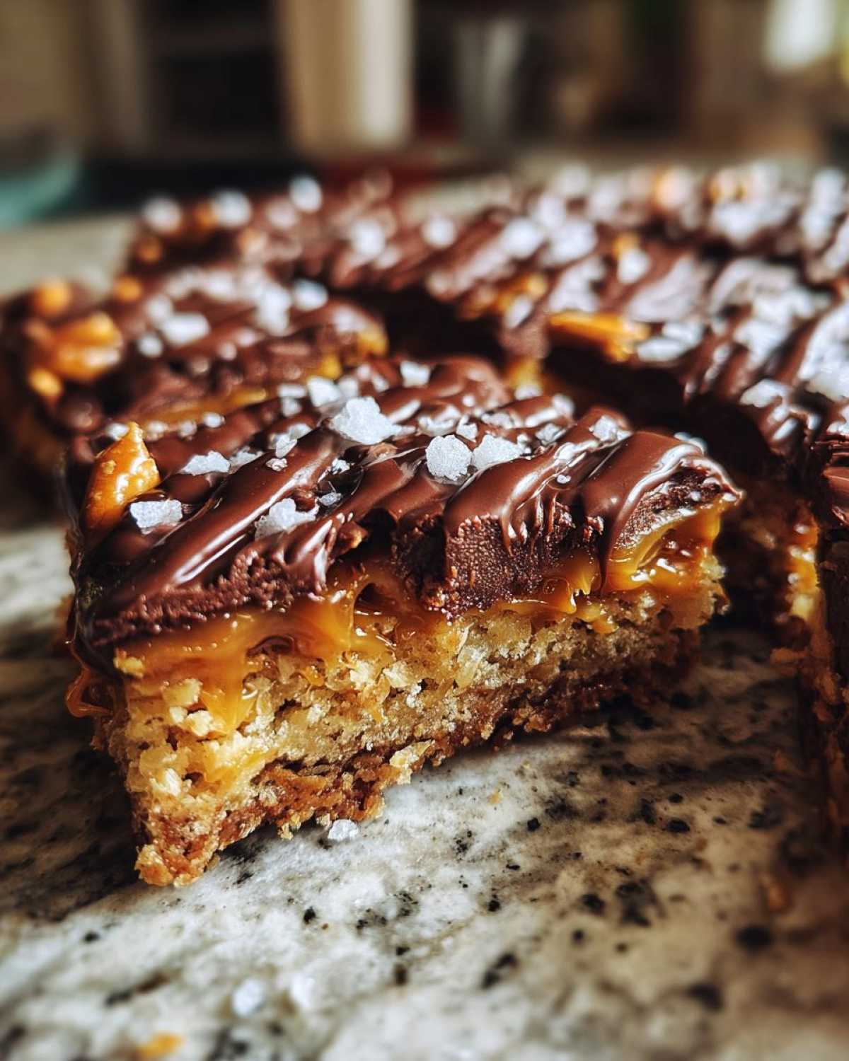 Salted Caramel Pretzel Magic Bars - detail 4