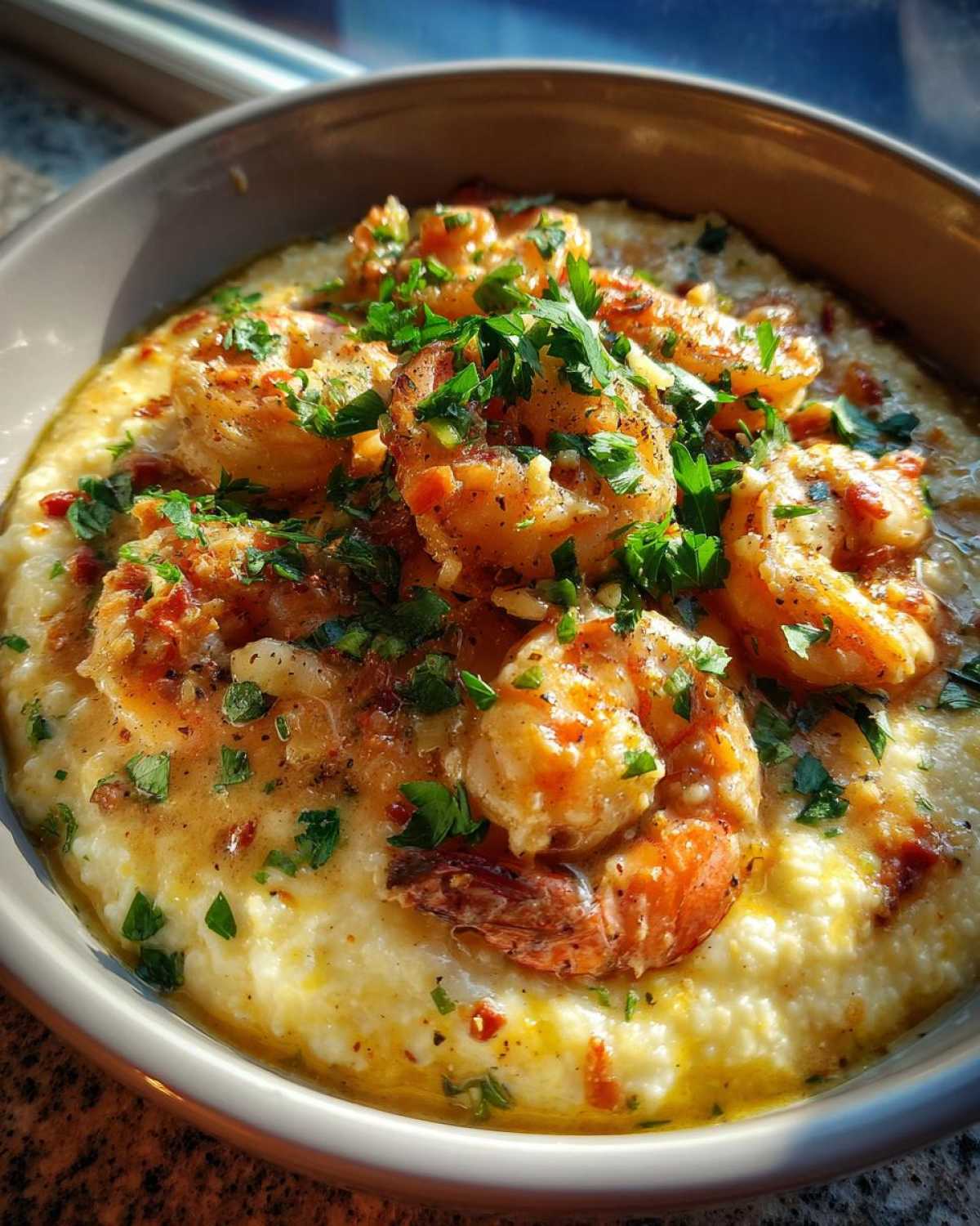 Shrimp and Grits - detail 2