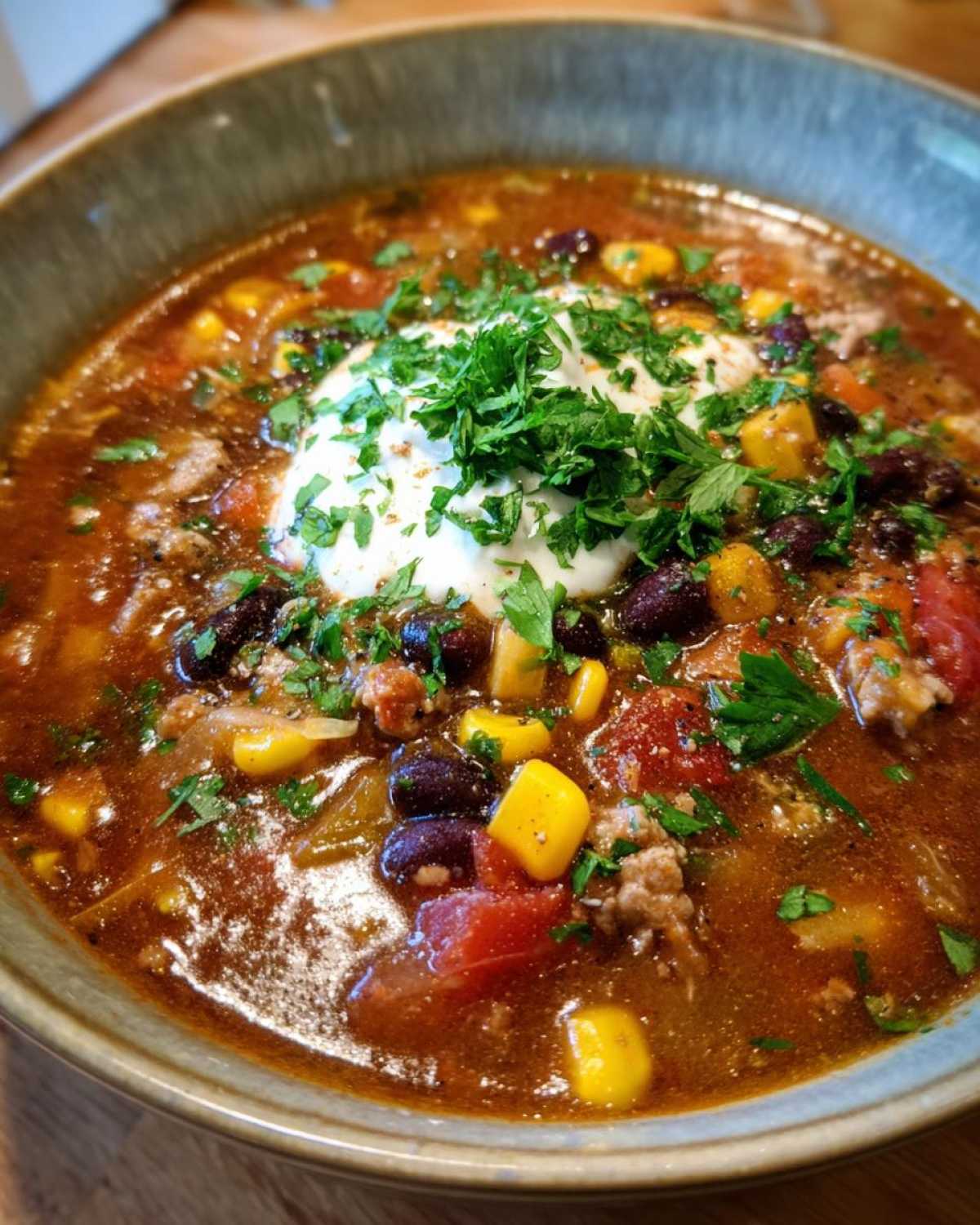 Skinny Turkey Taco Soup (Flavorful & Low-Cal) - detail 1