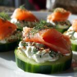 Smoked Salmon Cucumber Bites