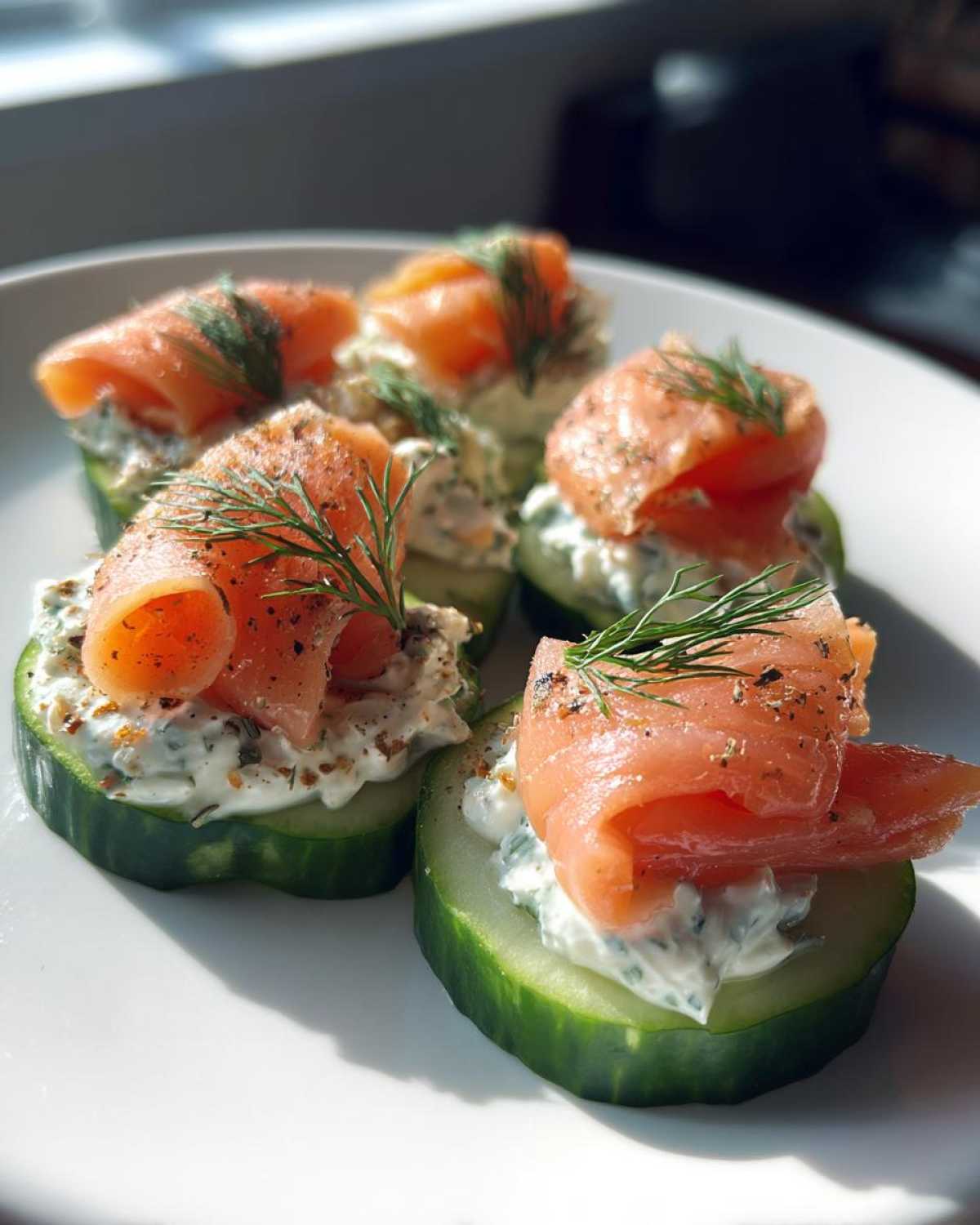 Smoked Salmon Cucumber Bites - detail 3
