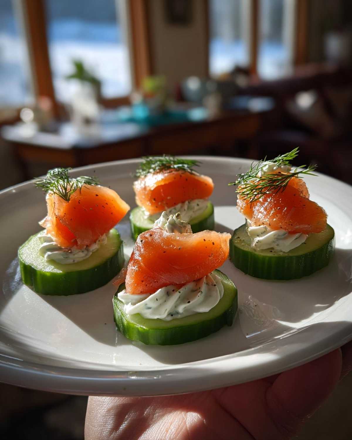 Smoked Salmon Cucumber Bites - detail 4