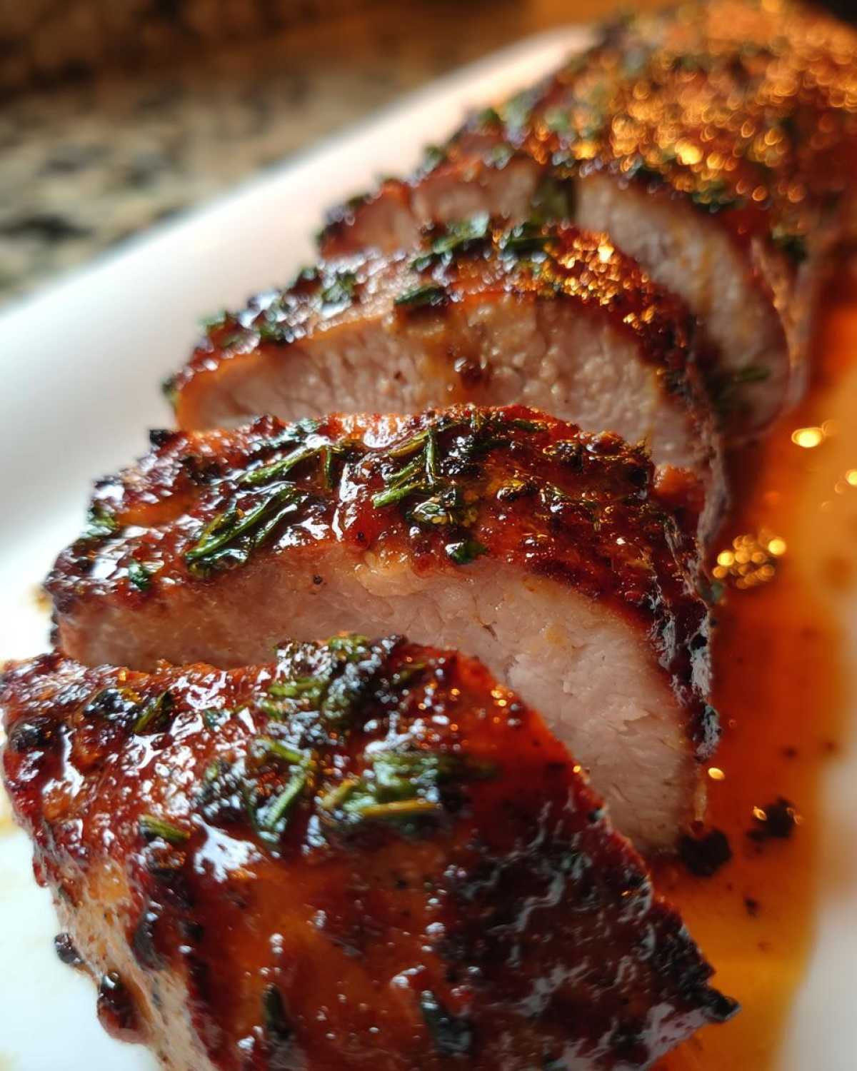 Smoky Maple-Glazed Pork Tenderloin (Easy Gourmet) - detail 1
