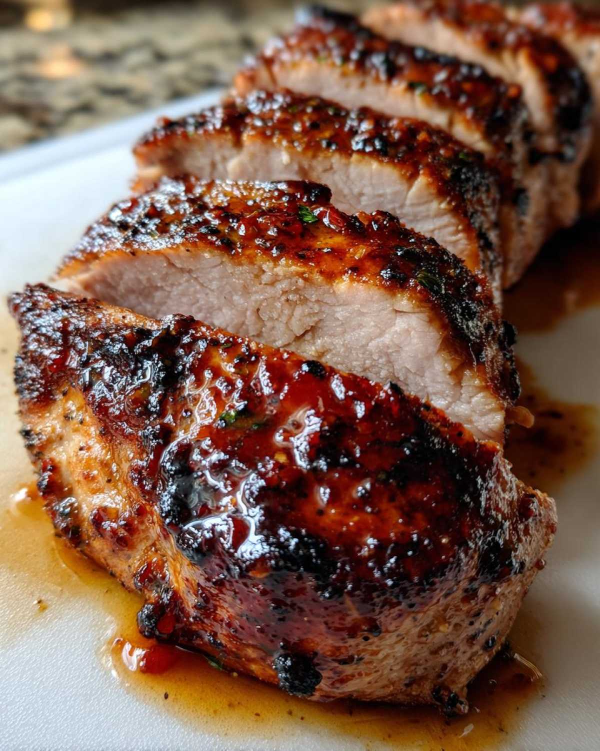 Smoky Maple-Glazed Pork Tenderloin (Easy Gourmet) - detail 2