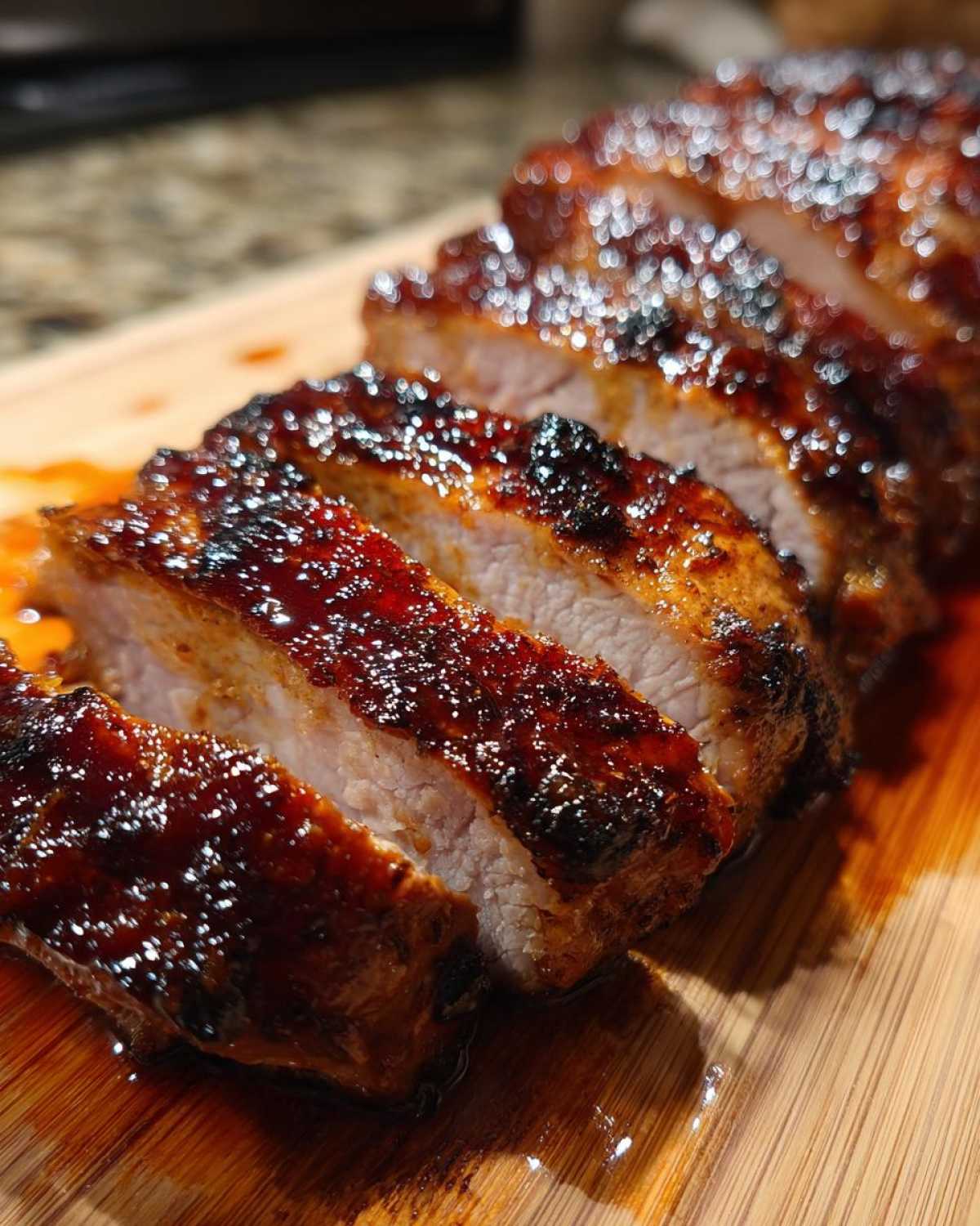 Smoky Maple-Glazed Pork Tenderloin (Easy Gourmet) - detail 3
