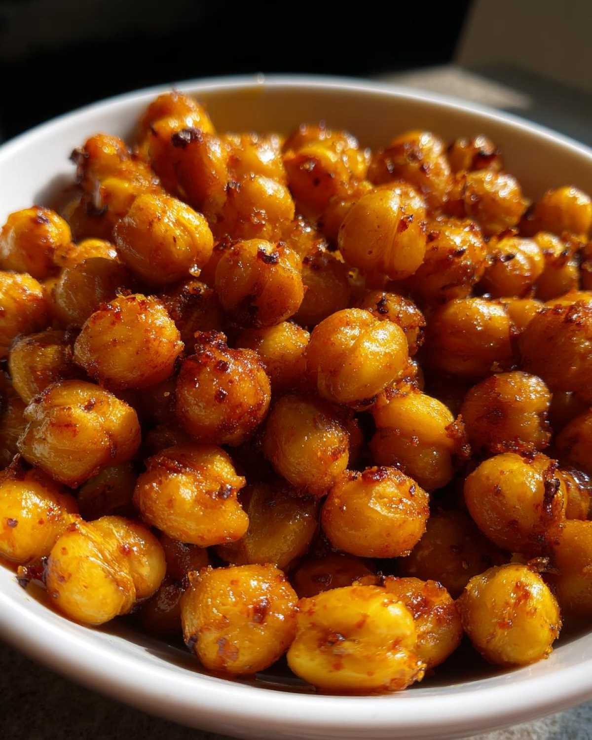 Spicy Roasted Chickpeas (High-Protein Crunch) - detail 3