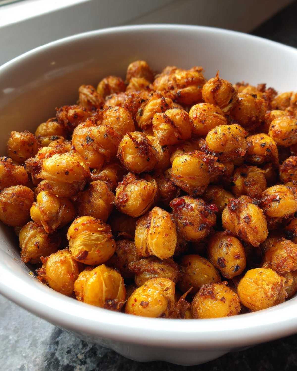 Spicy Roasted Chickpeas (High-Protein Crunch) - detail 4