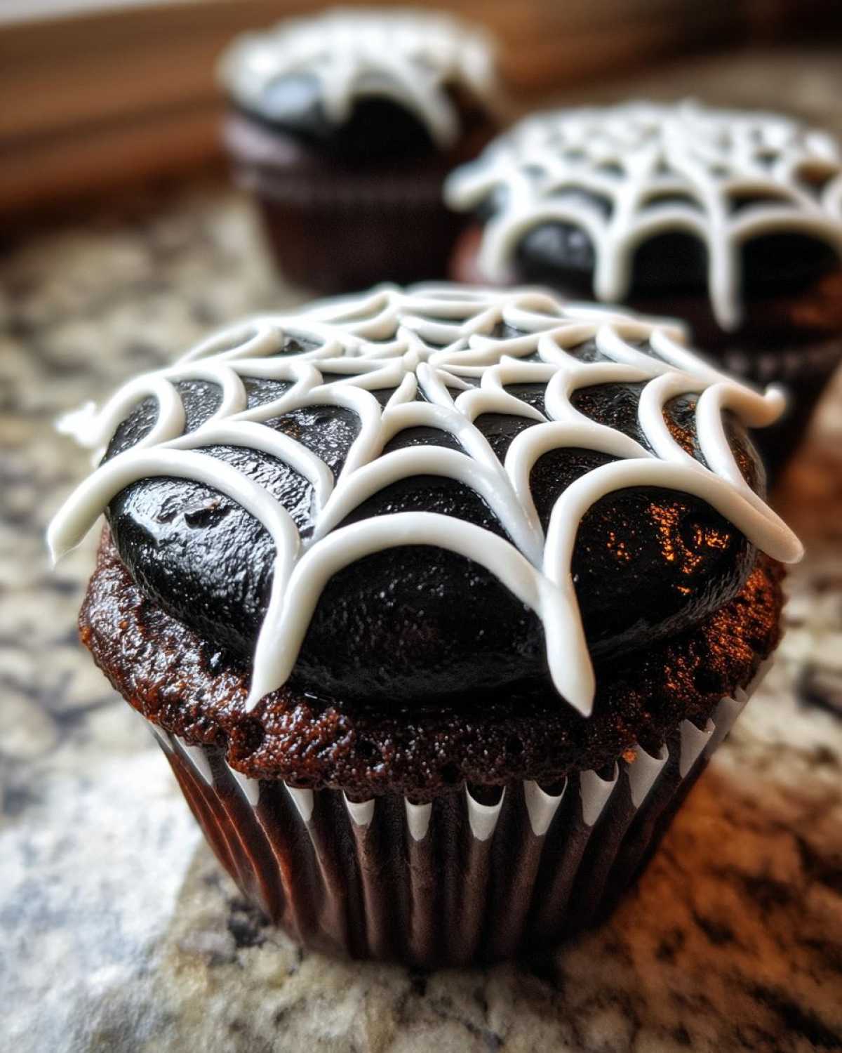 Spooky Spiderweb Cupcakes (Halloween Showstopper) - detail 1