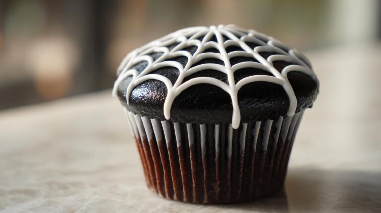 Spooky Spiderweb Cupcakes (Halloween Showstopper)
