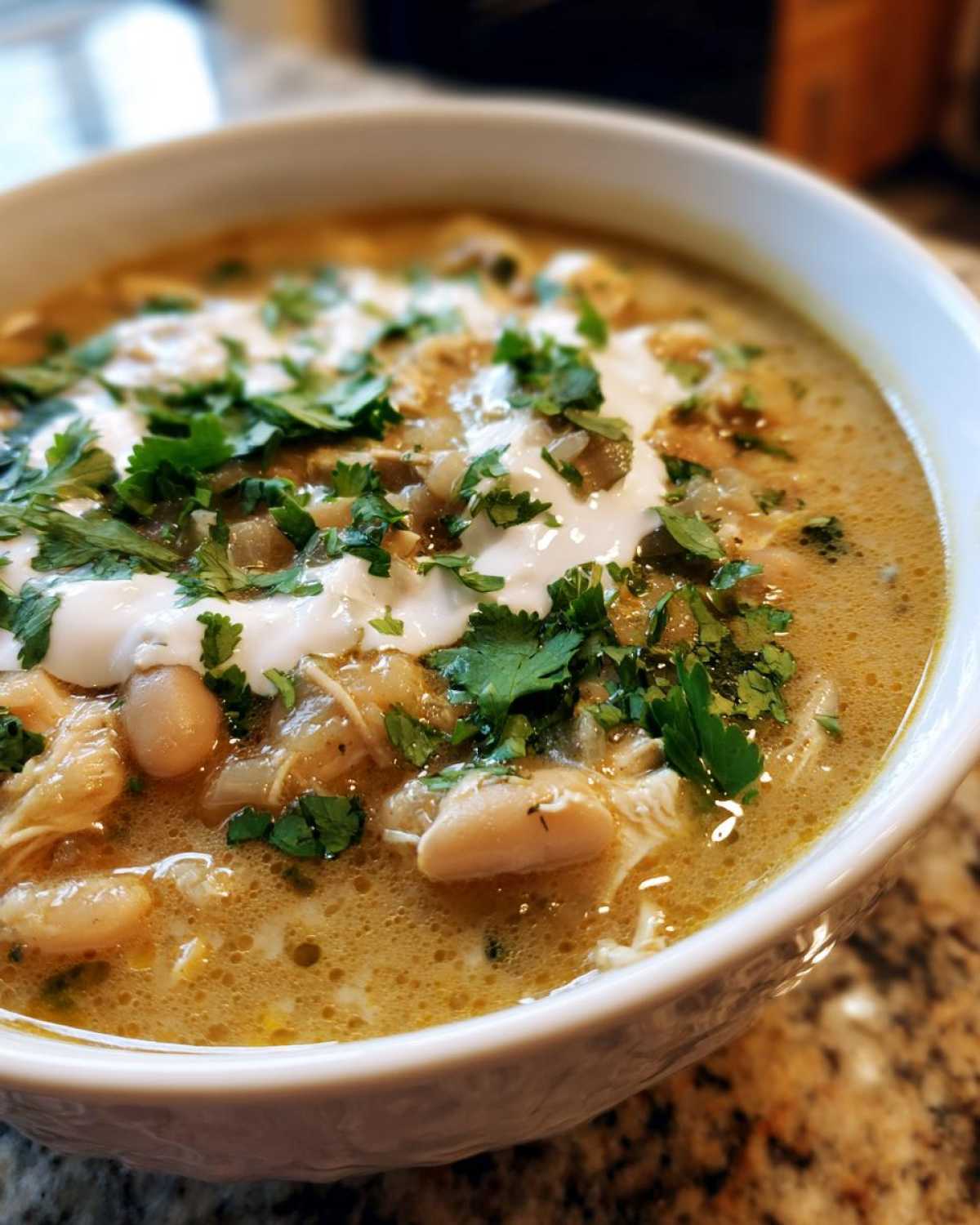 Stovetop White Chicken Chili (One Pot Wonder) - detail 3