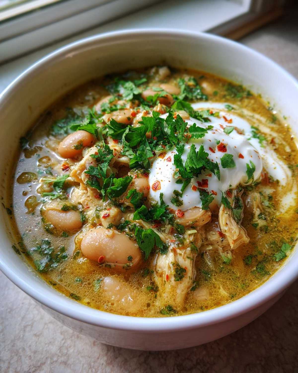 Stovetop White Chicken Chili (One Pot Wonder) - detail 4