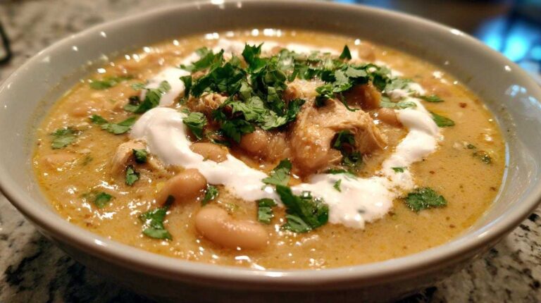 Stovetop White Chicken Chili (One Pot Wonder)
