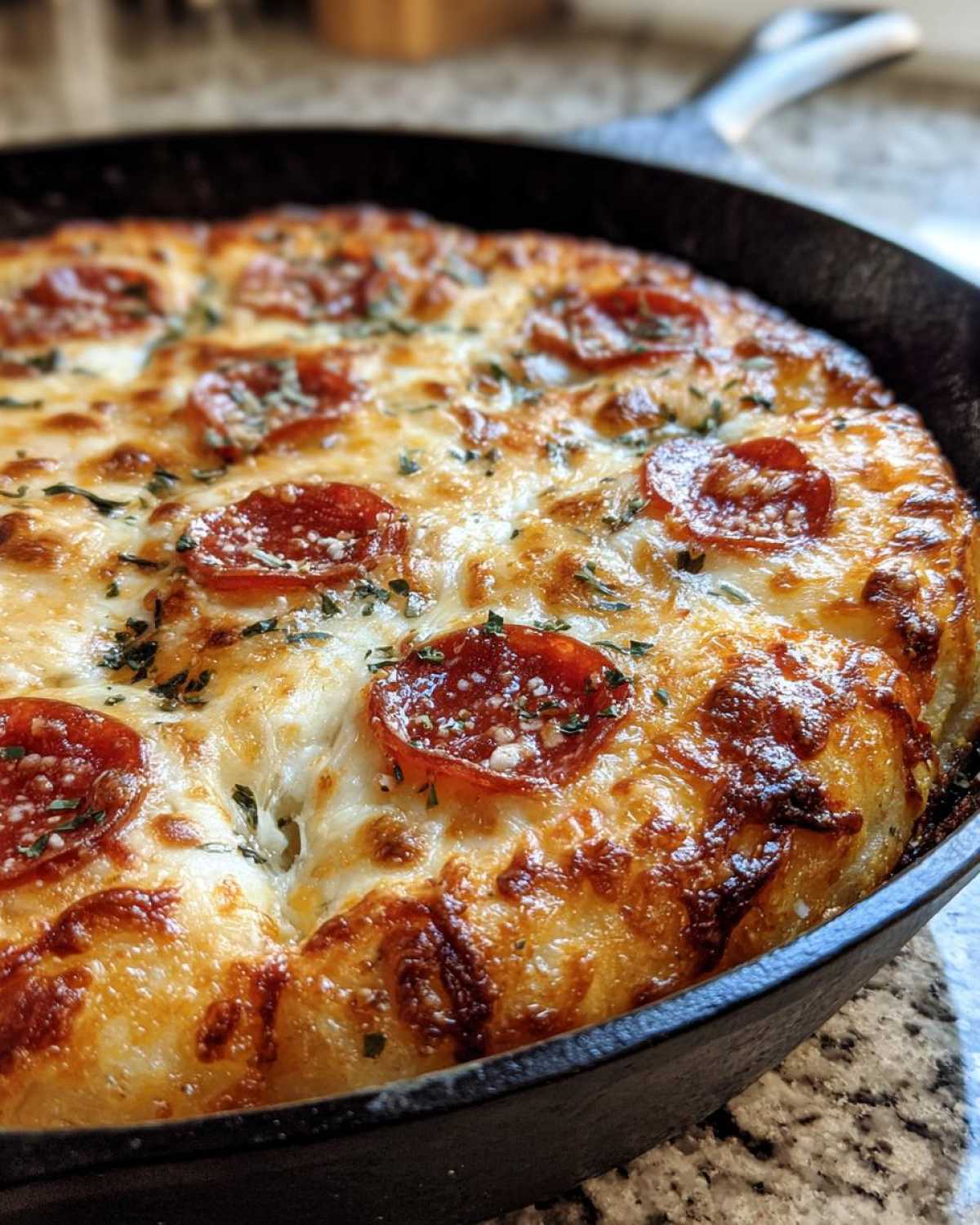 Stuffed Crust Skillet Pizza (Cheesy Hack at Home) - detail 3