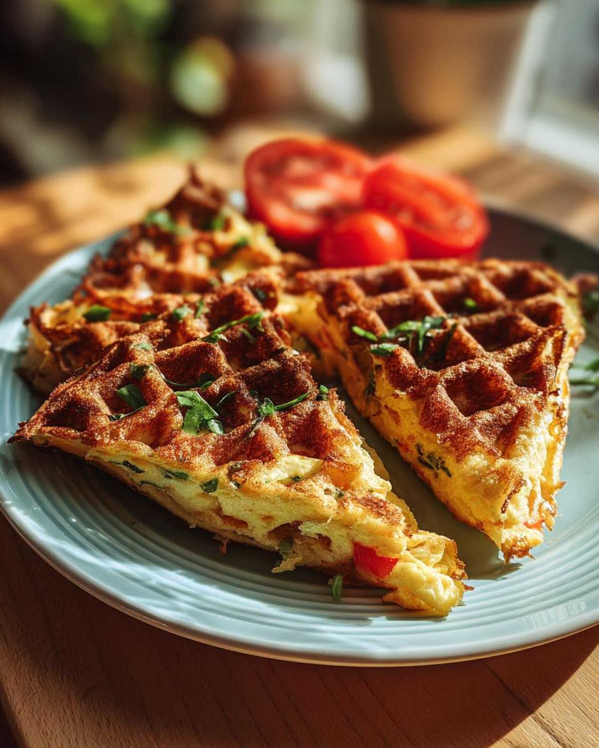 Waffle Iron Omelette (Breakfast in 5 Minutes) - detail 3