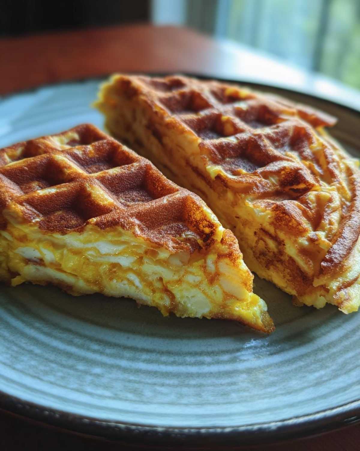Waffle Iron Omelette (Breakfast in 5 Minutes) - detail 4