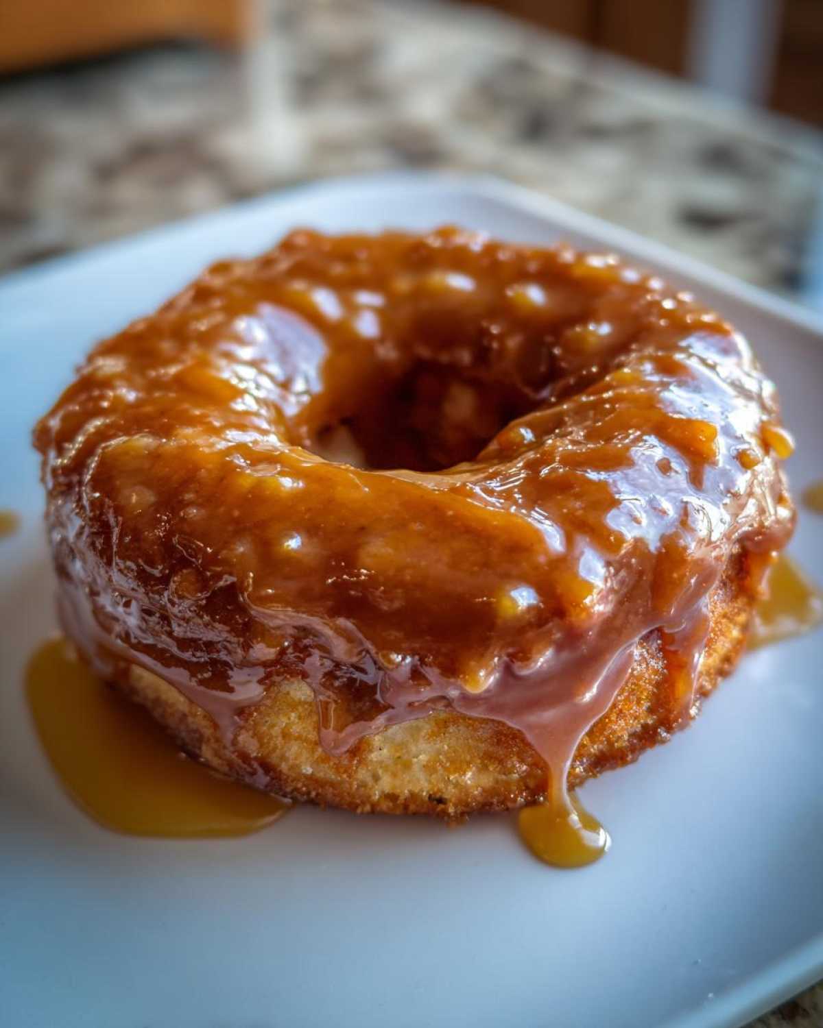 Caramel Apple Cider Doughnuts (Homemade Autumn Treat) - detail 2