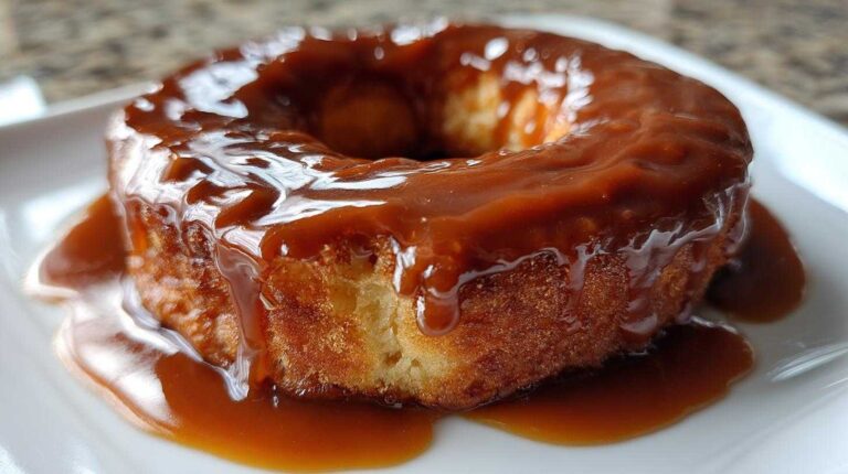 Caramel Apple Cider Doughnuts (Homemade Autumn Treat)