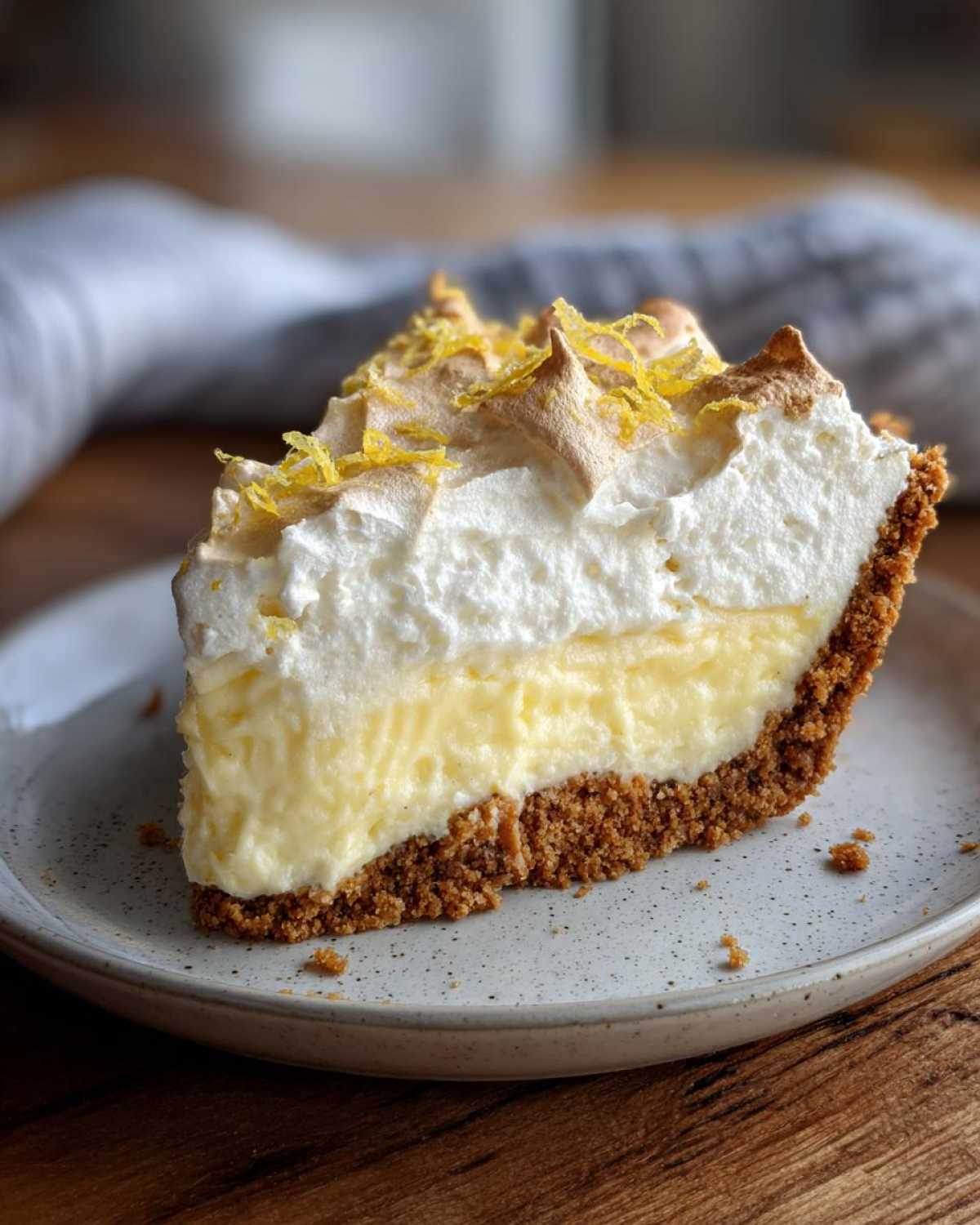 Fluffy Lemon Cloud Pie (Light & Refreshing) - detail 3