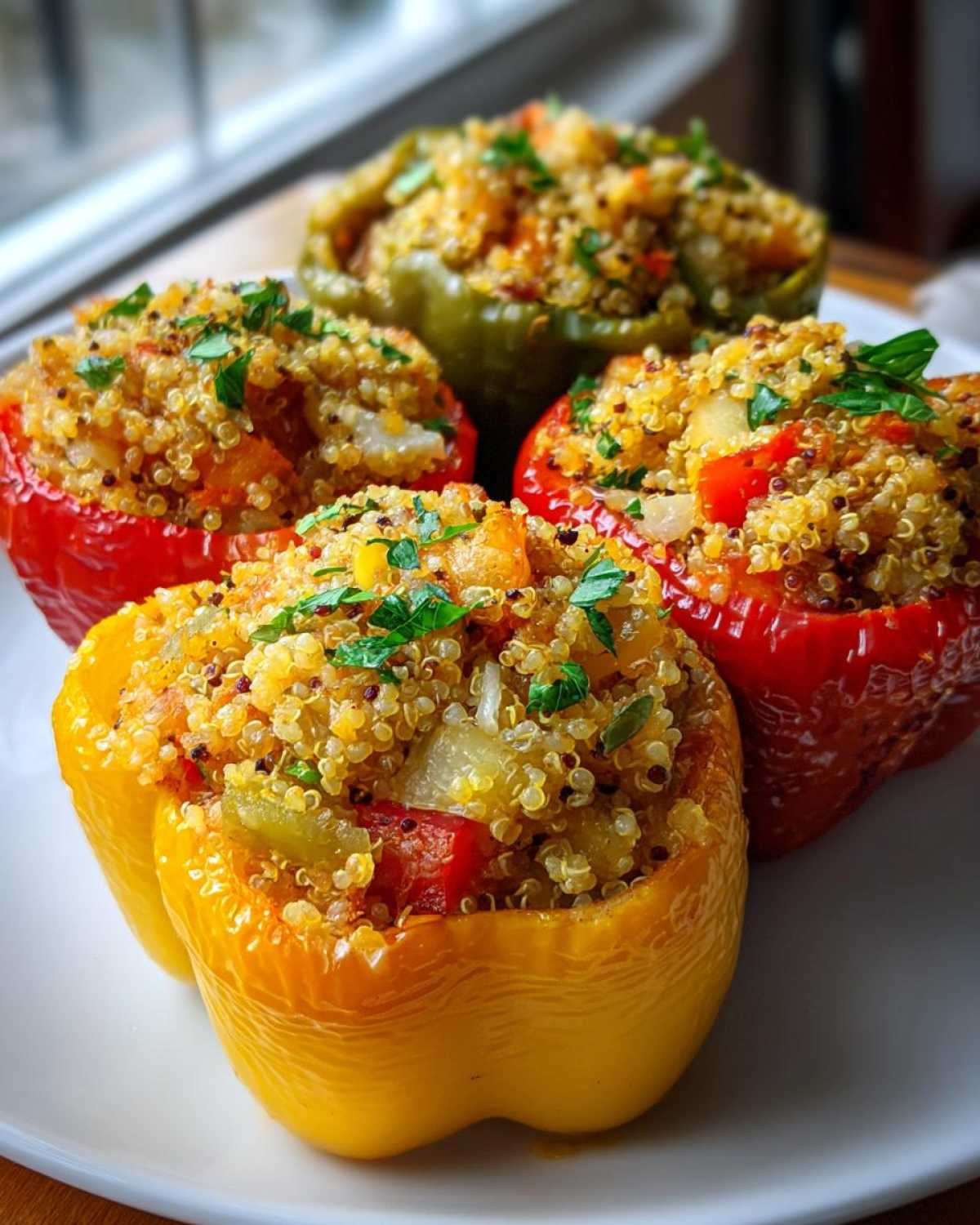 Quinoa Stuffed Bell Peppers (Veggie-Packed Dinner) - detail 1