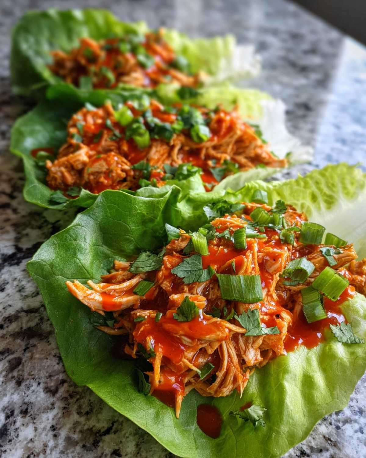 Whole30 Buffalo Chicken Lettuce Wraps (Saucy & Low-Carb) - detail 1